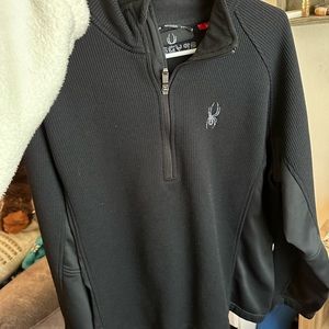 Men’s Spyder Black Half Zip